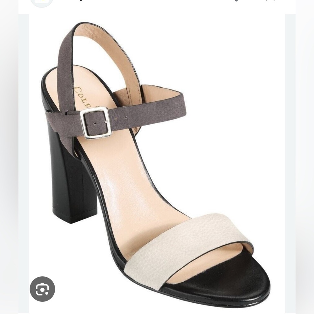 ColeHaan soft leather square block heels